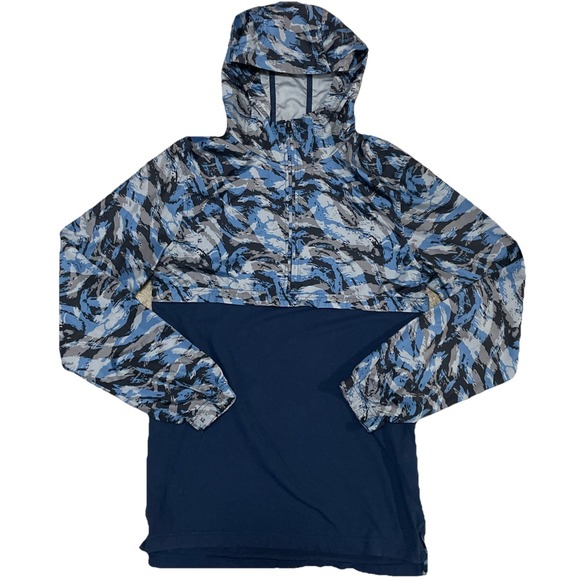 Under Armour Other - Under Armour Jacket Mens Small Wind Anorak Camouflage Hooded Performance Stretch
